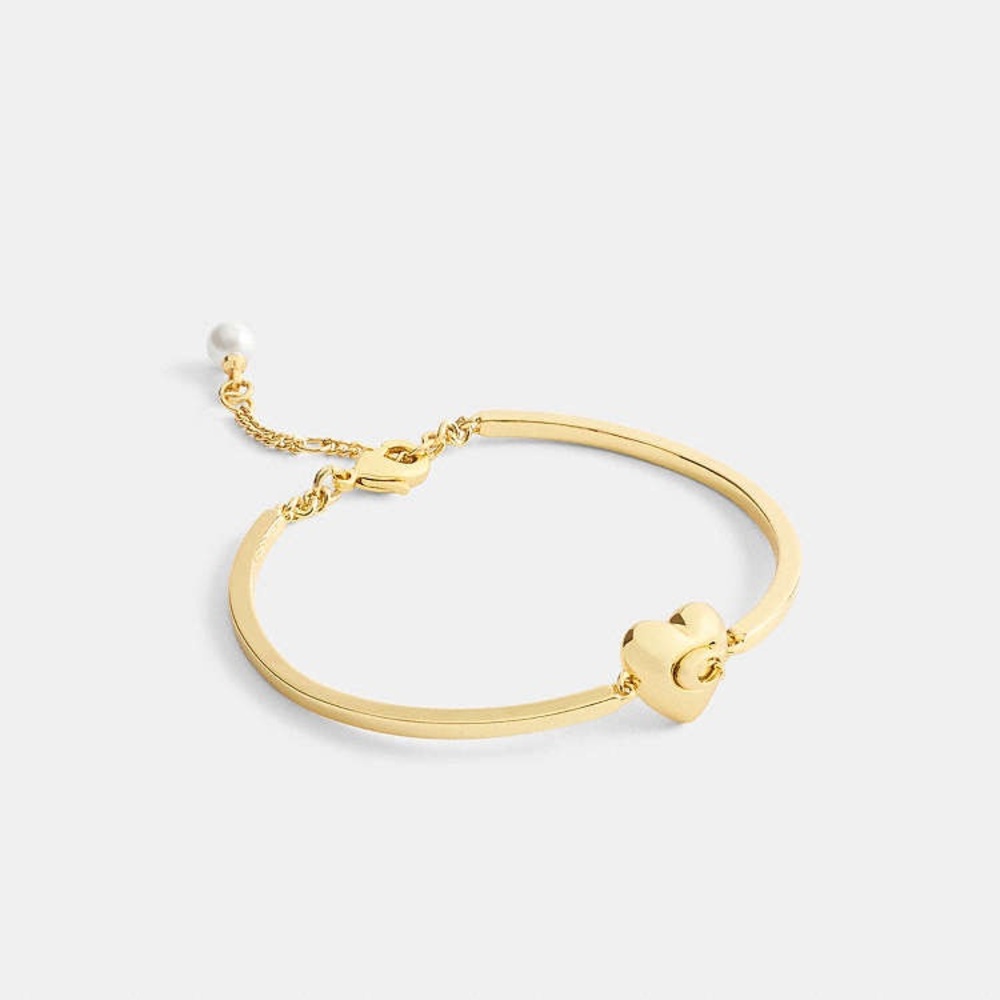 NWT Coach Signature Heart Bracelet 💛